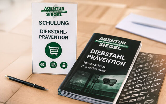 Trainingsinhalte - Richtiges Verhalten im Ernstfall eines Ladendiebstahles - Agentur Siegel